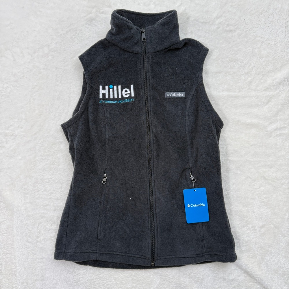 Columbia Vest Womens S Grey Benton Springs Fleece‎ Hillel Fordham University